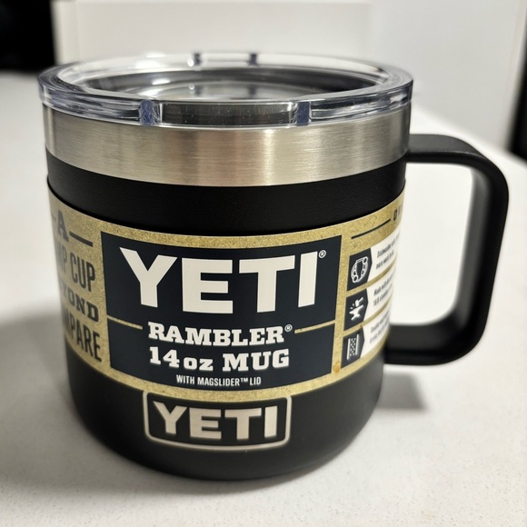 NWT YETI The Rambler® 14 oz. Stackable Mug in Black - Picture 2 of 7